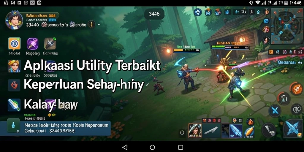 Tampilan antarmuka aplikasi Utility 3446 yang menarik dan fungsional.
