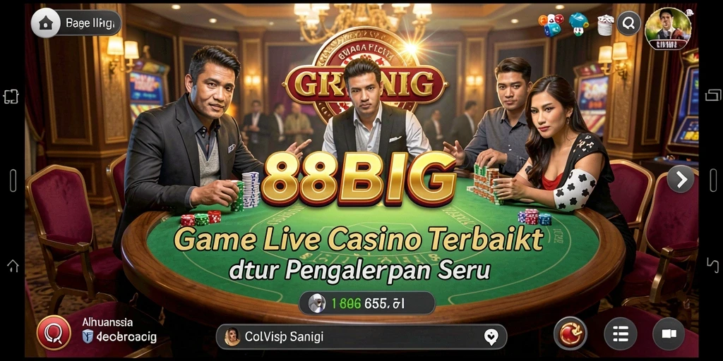 Tampilan gameplay Live Casino yang menarik di 88BIG.