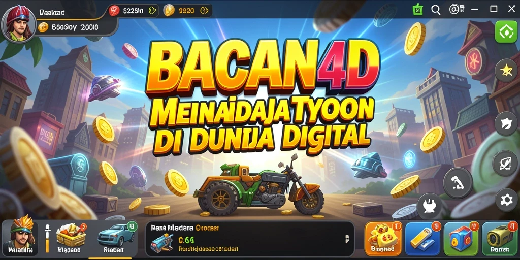 Tampilan gameplay BACAN4D yang menampilkan manajemen bisnis Tycoon.