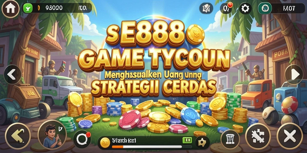 Tampilan gameplay seru E88 yang membuat Anda jadi tycoon sukses.