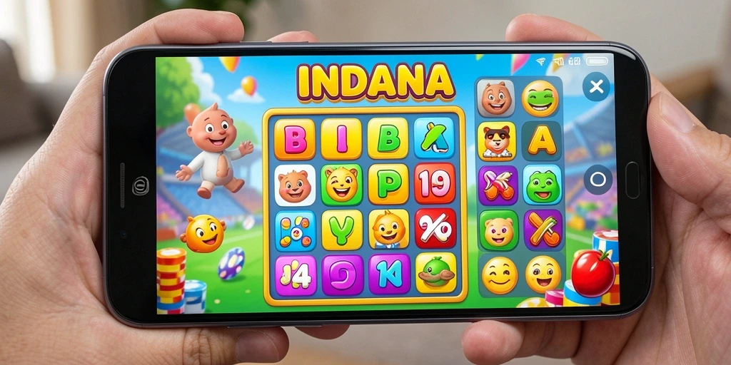 Tampilan gameplay yang menarik dalam INDAAA saat bermain Bingo.