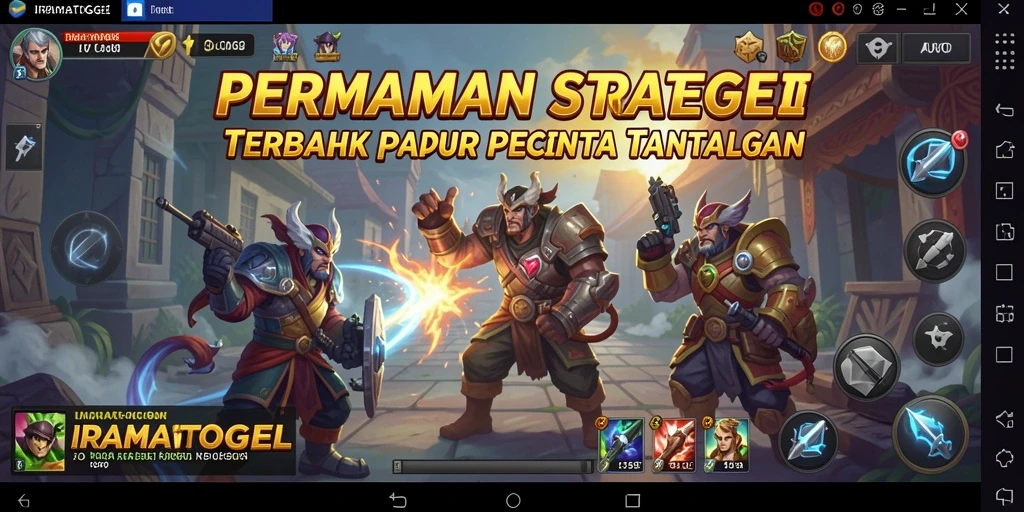 Tampilan gameplay yang menarik dari IRAMATOGEL menunjukkan strategi yang mendebarkan.