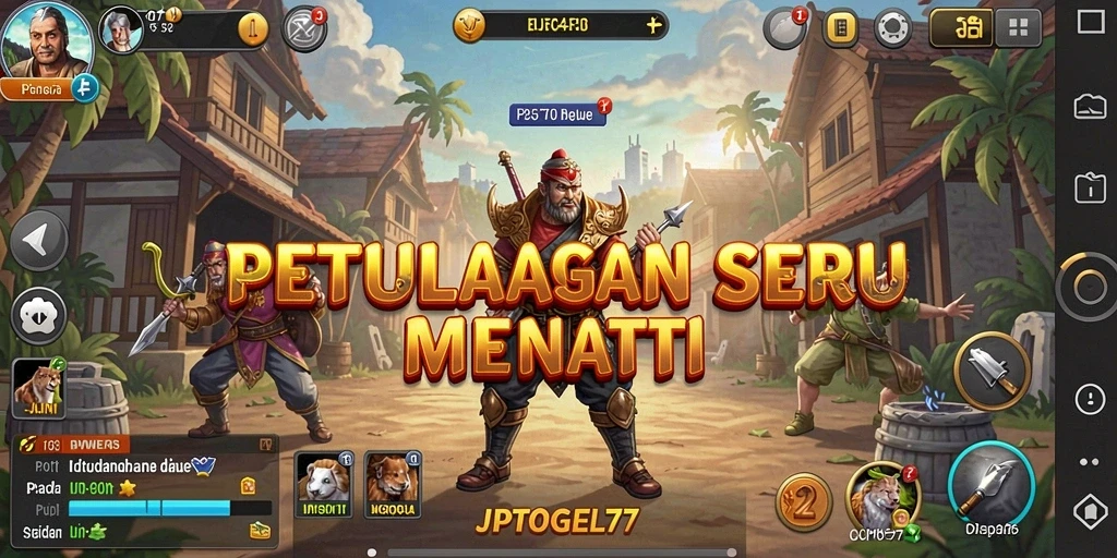 Screenshot gameplay menunjukkan petualangan seru di dunia yang luas.