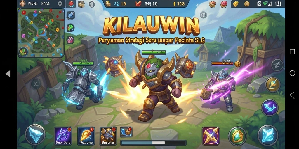 Skrinsut gameplay <strong>KILAUWIN</strong> yang menampilkan strategi pertempuran seru.