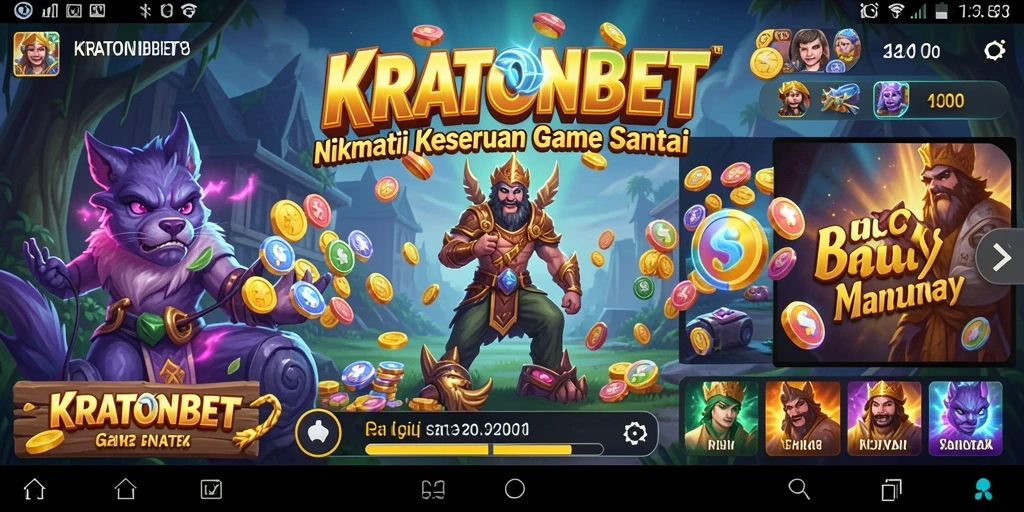 Tampilan gameplay seru di KRATONBET dengan grafis menarik.