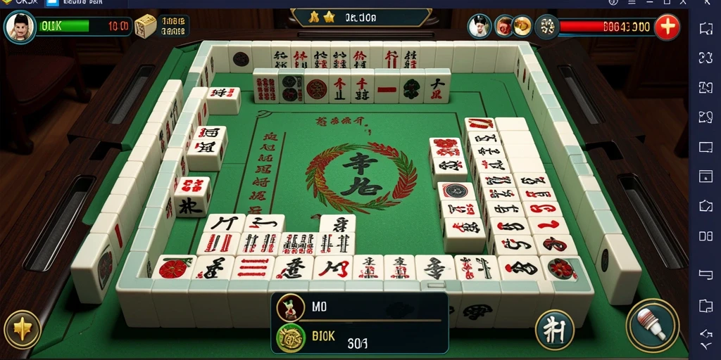 Tampilan gameplay Mahjong yang menarik dalam OKJK.