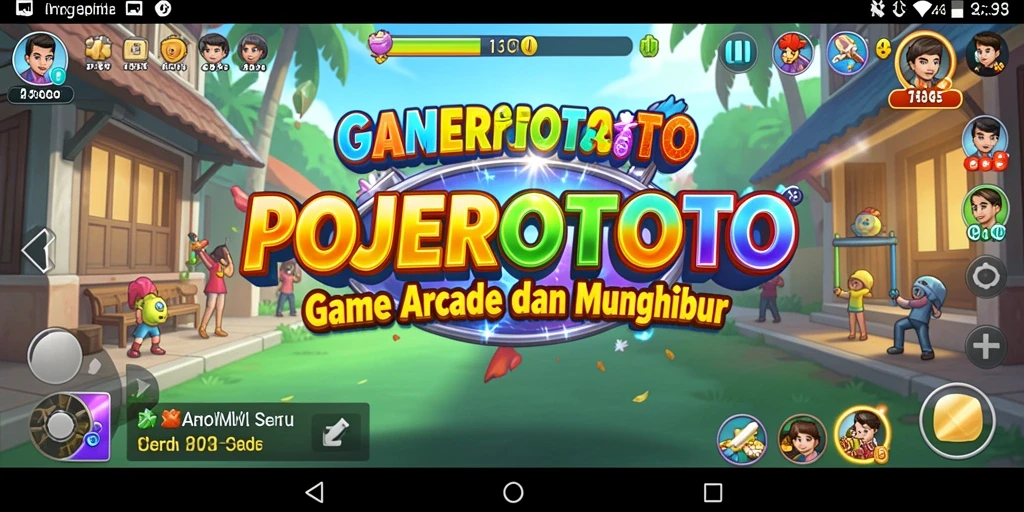 Screenshot menampilkan gameplay seru dan karakter menarik dari POJEROTOTO.