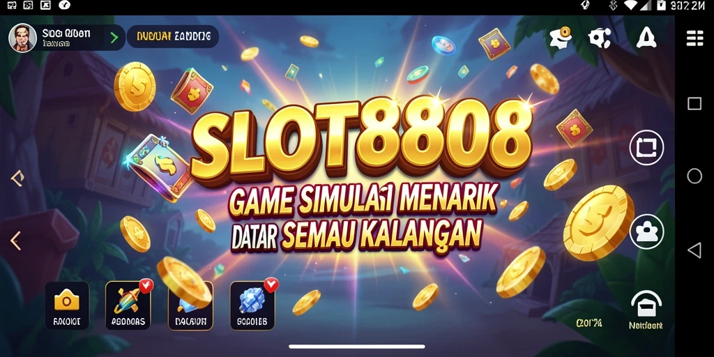 Tampilan menarik dari gameplay SLOT8808 yang seru dan interaktif.