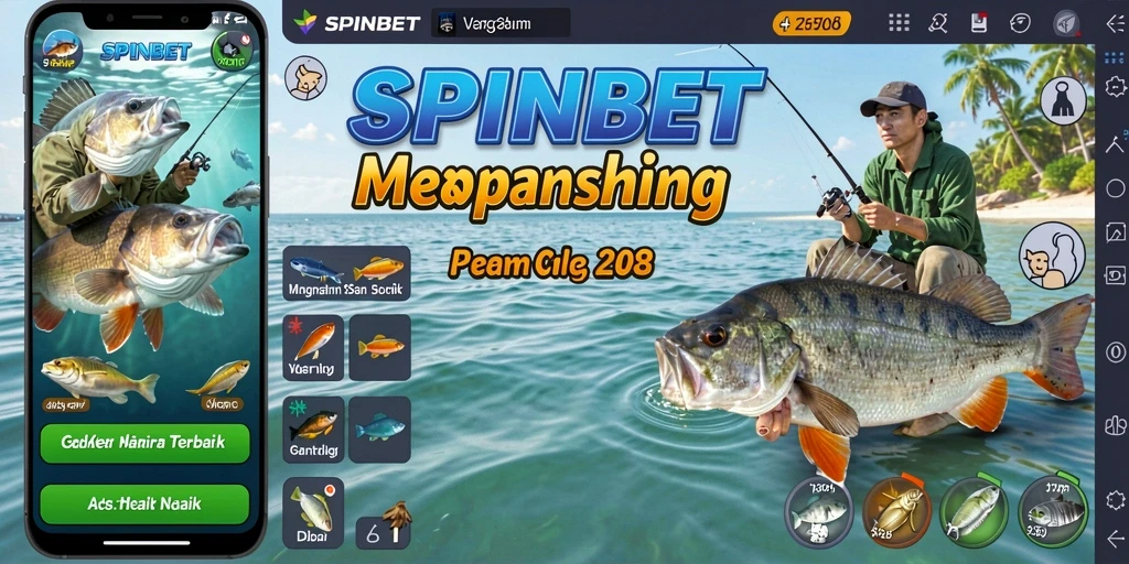 Tampilan menarik dari gameplay memancing di SPINBET yang mendebarkan.