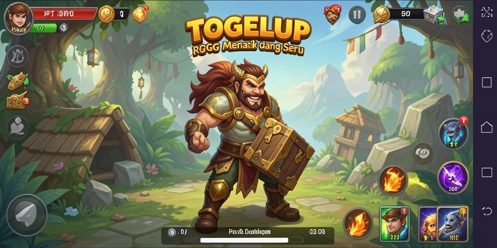 Gameplay TOGELUP dengan karakter dan dunia yang luas.