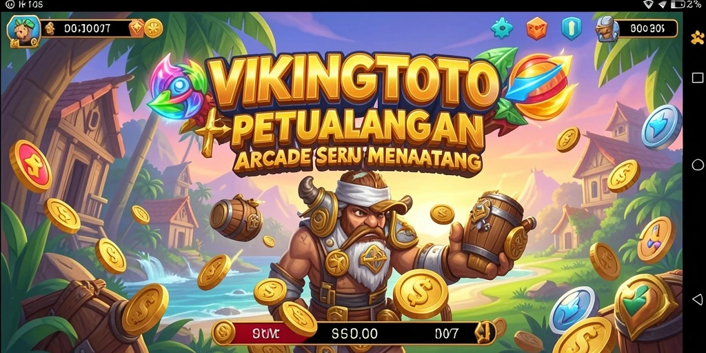 Tampilan gameplay seru dan penuh aksi di VIKINGTOTO.