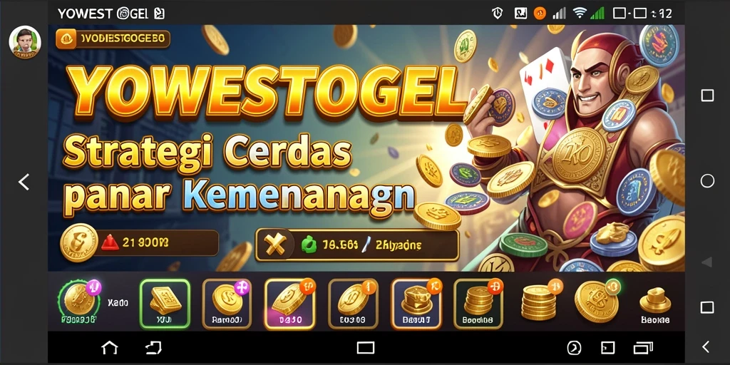 Screenshot menampilkan aksi strategis seru di YOWESTOGEL.